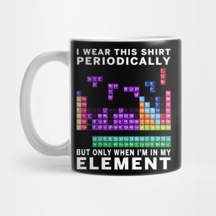 90s Game I Wear This Tee Periodically Sarcastic Science Mug